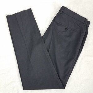 NEW BOSS Hugo Boss 40S Short Unhemmed Gray Dress Pants Trousers NEW without tags